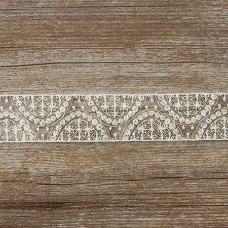 Кружево-вышивка на тюле, 20 мм. Арт 42243/00