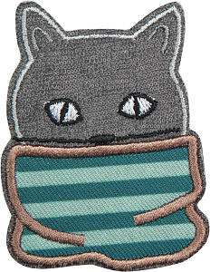 Термоаппликация "Кот в одеяле "