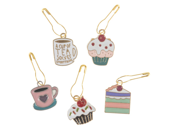 Маркеры для вязания металлические в тубах, 5 дизайнов, 20 туб  в картонном прикассовом стенде. Арт C003.2513221