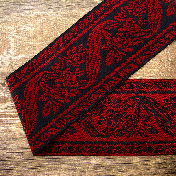 Лента жаккард SAFISA, 100 мм, 15 м, цвет 05. Арт 9090-100мм-05       