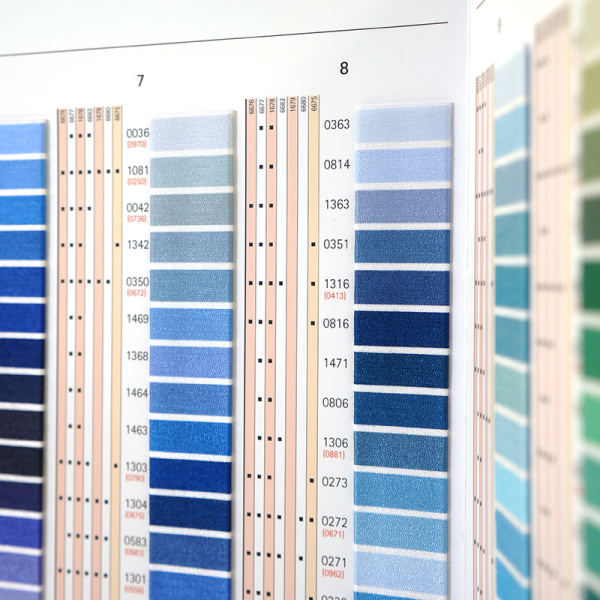 Цветовая карта,  AMANN GROUP METTLER, SERALON. Арт 100837                  