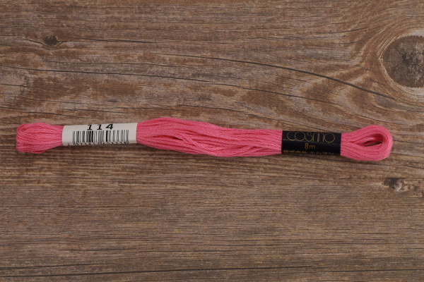 Мулине COSMO однотонный цвет  114       . Арт 25-6/114       