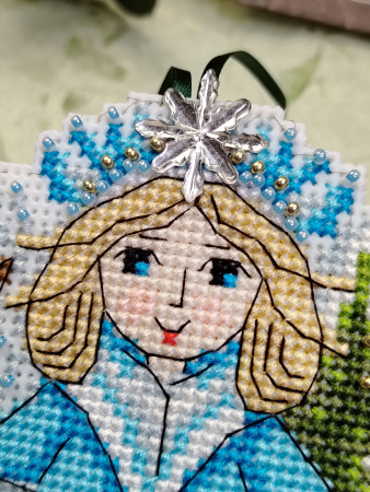 Набор для вышивания на пластиковой канве "Девы зимы и весны". Арт 23.001.11