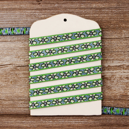 Лента жаккард SAFISA, 10 мм, 15 м, цвет 02. Арт 9103-10мм-02            