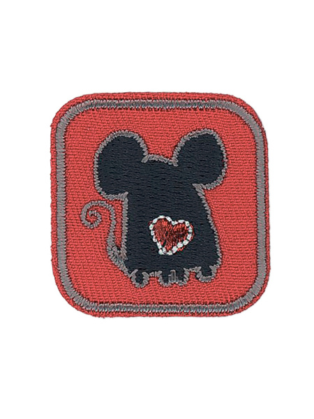 Термоаппликация "Мышь с сердцем". Арт 35895/1SB