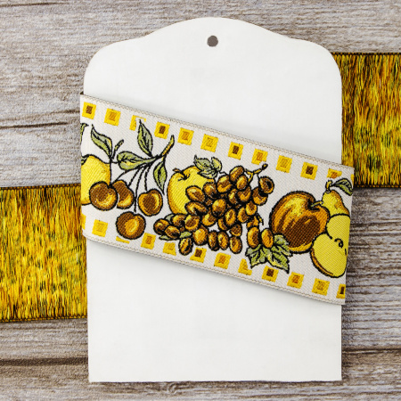 Лента жаккард SAFISA, 50 мм, 15 м, цвет 03. Арт 9120-50мм-03            