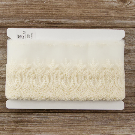 Кружево-вышивка на тюле, 45 мм. Арт 42233/58