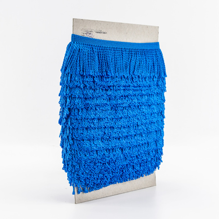 Бахрома витая, 60 мм, цвет лазурный. Арт PP-60 col.502