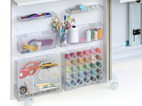 Стол раскладной для швейной машины с раскройным местом ECLIPSE, белый. Арт TLM.E-W001                  