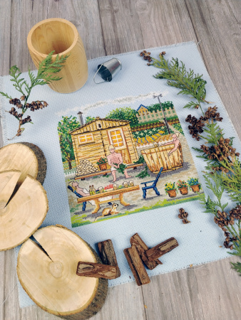Набор для вышивания "Дача. Баня" . Арт 11.005.08