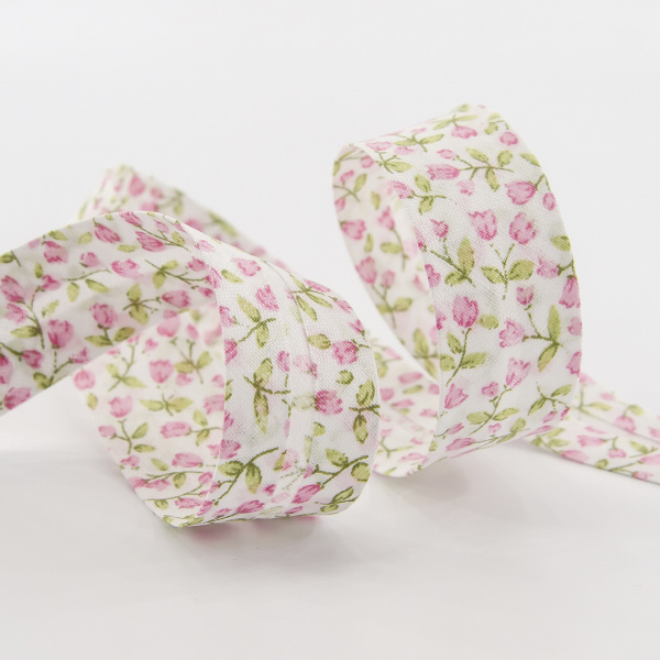 Косая бейка с рисунком SAFISA, арт.6484, 20 мм, 20 м, цвет 02. Арт 6484-20мм-02