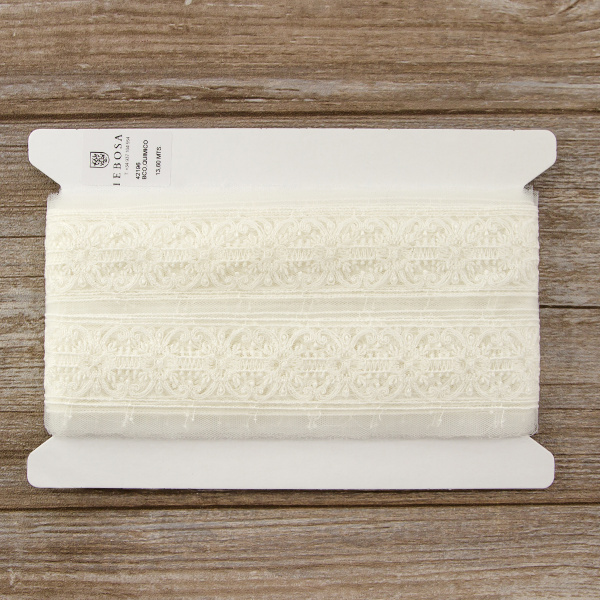 Кружево-вышивка на тюле, 20 мм. Арт 42196/00