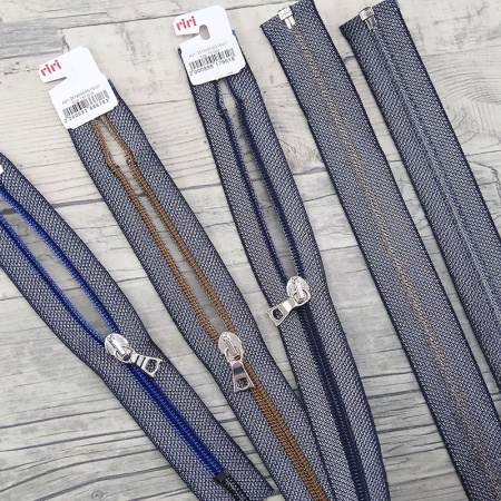 Молния спираль, на люрексной ленте, неразъёмная 1 замок, 6 мм, 18 см, цвет синий джис. Арт 2529211/18/15001