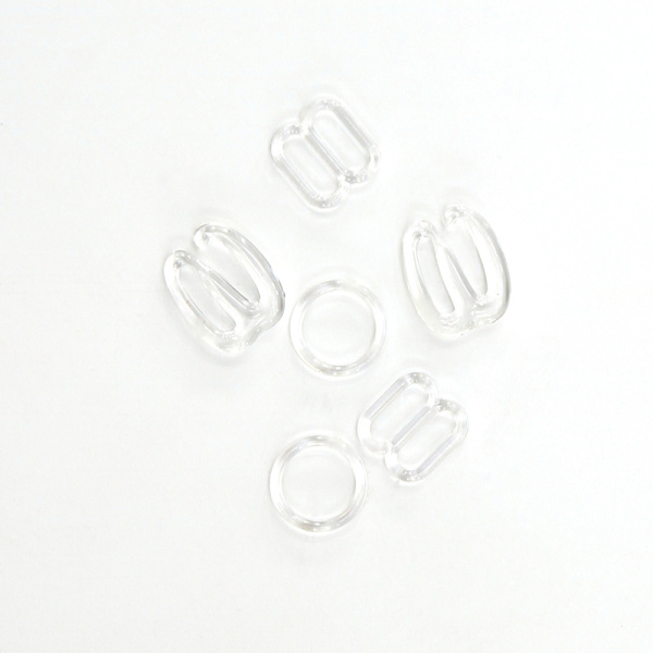 Крючки и застежки для бретелек бюстгальтера 9 мм. Арт 470.9.C/G002