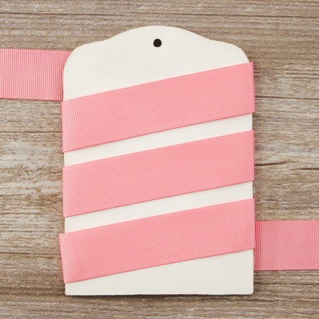 Лента репсовая SAFISA, 25 мм, 25 м, цвет 06 розово-персиковый. Арт 350-25мм-06