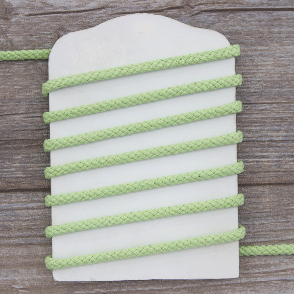 Шнур PEGA хлопковый, цвет салатовый, 5,3 мм. Арт 842140916E1802          