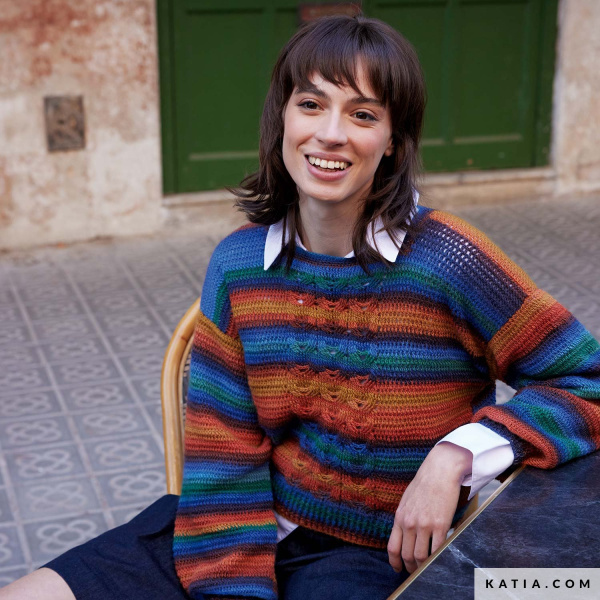 Журнал с моделями по пряже Katia  Woman-Man Multicolor 2. Арт 7923