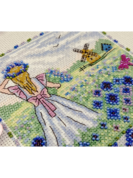 Набор для вышивания  "Поле васильков". Арт 13.003.66