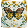 Набор для вышивания подушки "Botanical Butterfly Tapestry". Арт TAP13