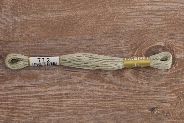 Мулине COSMO однотонный цвет  712       . Арт 25-6/712       