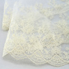 Вышивка на тюле, 87 мм, цвет экрю. Арт I646/02
