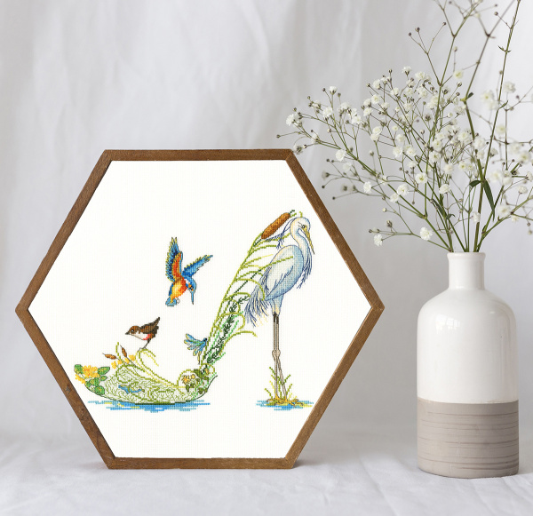 Набор для вышивания "Along The Riverbank". Арт XSK2