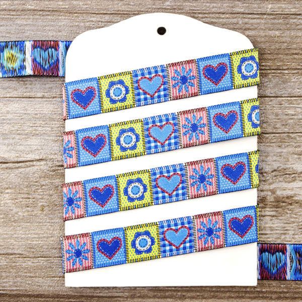 Лента жаккард SAFISA, 20 мм, 15 м, цвет 02. Арт 9178-20мм-02