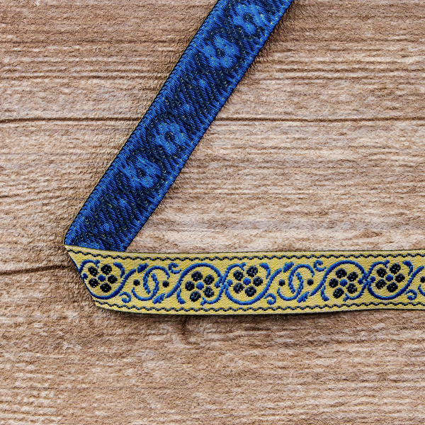 Лента жаккард SAFISA, 15 мм, 15 м, цвет 02. Арт 9208-15мм-02