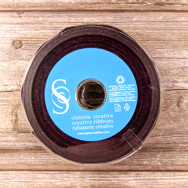 Лента жаккардовая SAFISA, 40 мм, 15 м, цвет 01. Арт 9274-40мм-01