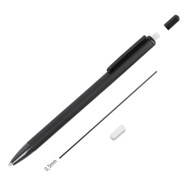 Карандаш механический "Flash" с ластиком, миниатюрный 11 см, 0.5 мм, корпус "Lava Rose". Арт 21633/3D