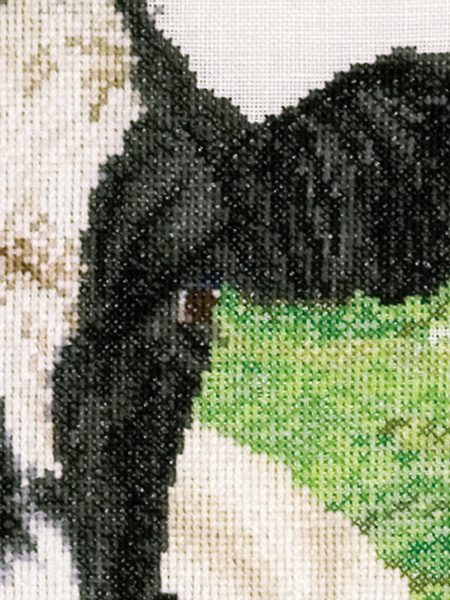 Набор для вышивания "Корова", канва лён 32 ct. Арт 451            