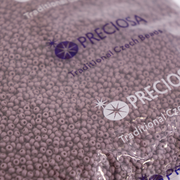 Бисер "PRECIOSA" №10, 1000 г, цвет №23020 фиолетовый светлый непрозрачный. Арт 311-19001-10/0-23020    