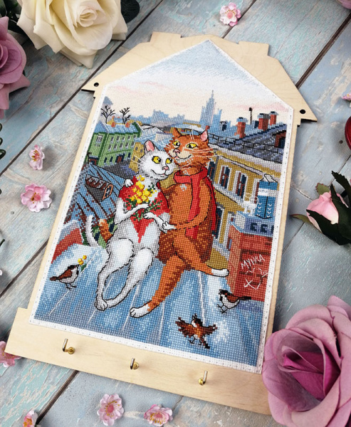 Набор для изготовления ключницы "Месяц март". Арт 22.002.12