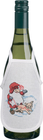 Набор для вышивания фартучков на бутылку "Коллекция гномов". Арт 78-0630