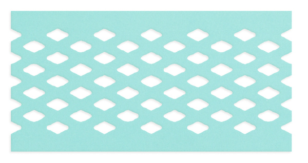 Картридж-дырокол "Ромбы" для вырубки по краю. Арт 60000373