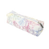 Пенал для ручек "Pencil Case" на молнии, 22 х 7 х 7 см, текстильный, радужный рисунок "Листья". Арт 04001/6