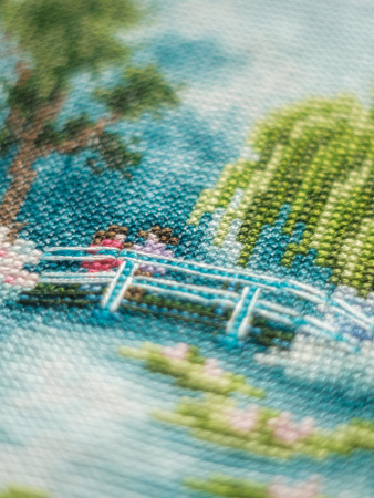 Набор для вышивания "By the water lily pond"  . Арт PN-0200908