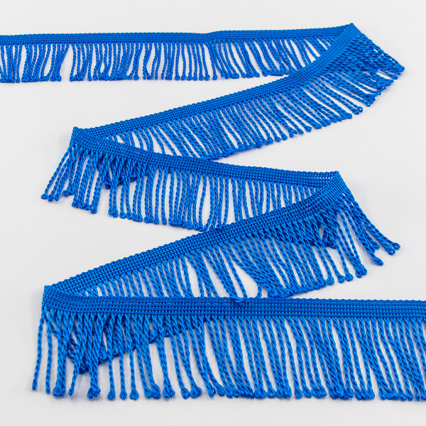 Бахрома витая, 60 мм, цвет лазурный. Арт PP-60 col.502