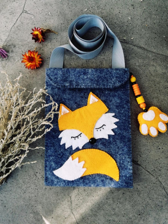 Набор для создания сумки из фетра "Лисичка". Арт 30.001.01