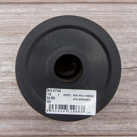 Резинка продежка, Safisa, 10 мм, цвет 02, белый. Арт 4784-10мм-02