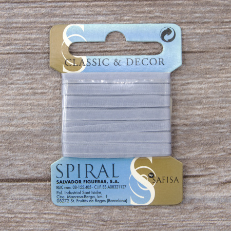 Лента для вышивания SAFISA на блистере, 4 мм, 5 м, цвет 27, серый. Арт P111-4мм-27             