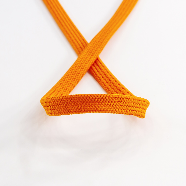 Шнур PEGA плоский, полиэстровый, цвет оранжевый, 10 мм. Арт 842580140L4302