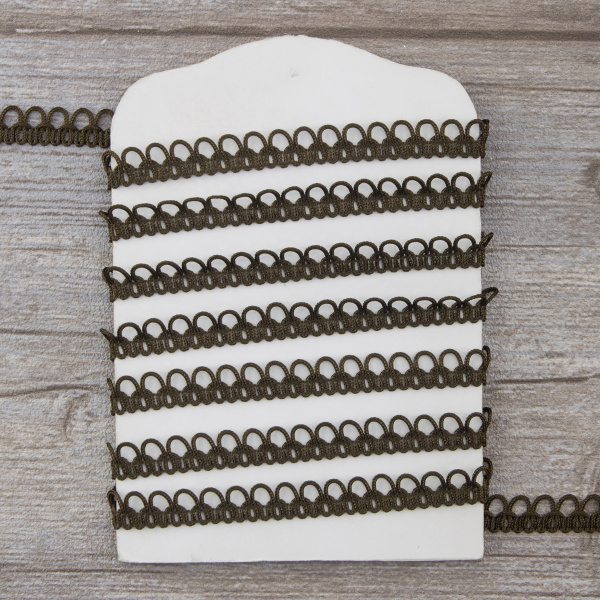 Тесьма PEGA тип отделочная, цвет коричневый, 10 мм. Арт 844150010A7903          