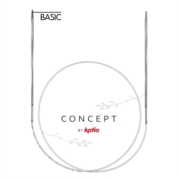 Спицы круговые супергладкие CONCEPT BY KATIA Basic №7, 120 см. Арт 107-7/7-120