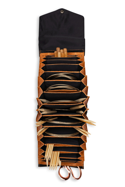 Органайзер для круговых спиц "Betina XL" Whisky. Арт QB-4619/Whisky