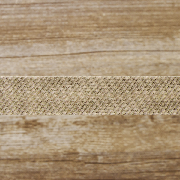 Косая бейка хлопок/полиэстер 20 мм, 25 м, цвет 103, серый. Арт 6120-20мм-103           