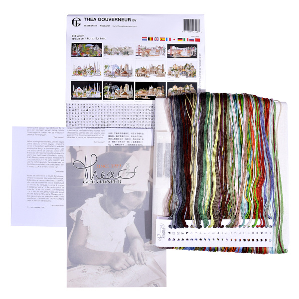 Набор для вышивания "Япония", канва лен 36 ct. Арт 548