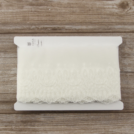 Кружево-вышивка на тюле, 50 мм. Арт 42242/00