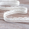 Мерсеризованное хлопковое кружево, 15 мм, белый. Арт 2150/01