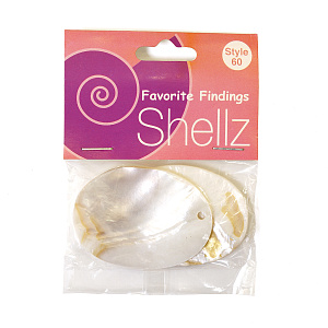 Подвеска "Shellz" Natural Oval River Shell Dangles. Арт 1850 00060              